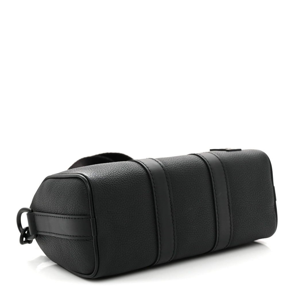 Grained Calfskin Aerogram Keepall XS Black