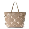 Empreinte Monogram Giant Neverfull MM Khaki Cream