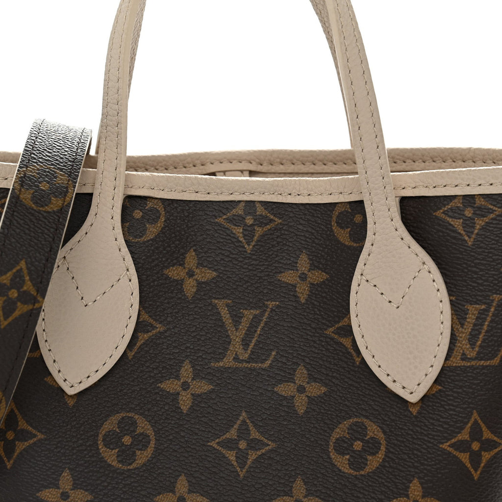 Monogram Neverfull Inside Out Bandouliere BB Limestone