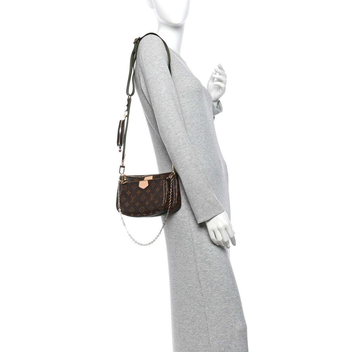 Monogram Multi Pochette Accessories Kaki