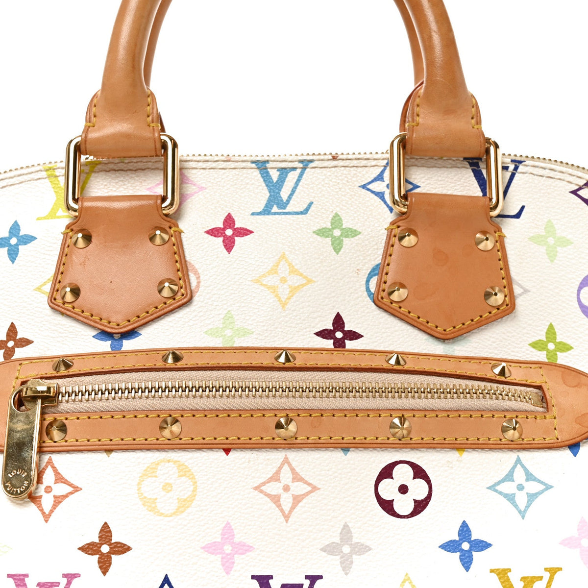 Monogram Multicolor Alma PM White