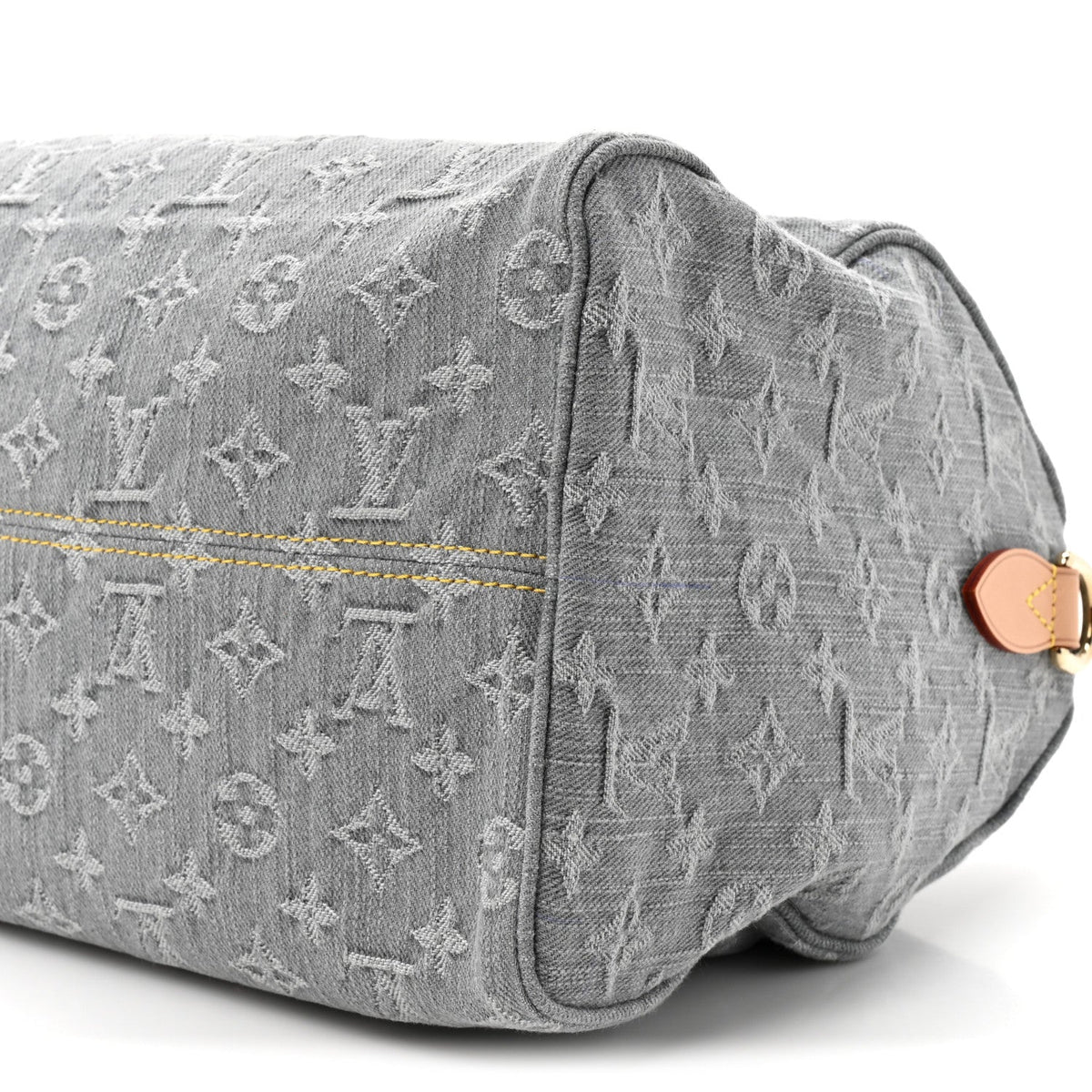 Monogram Denim Speedy Soft 30 Washed Gray
