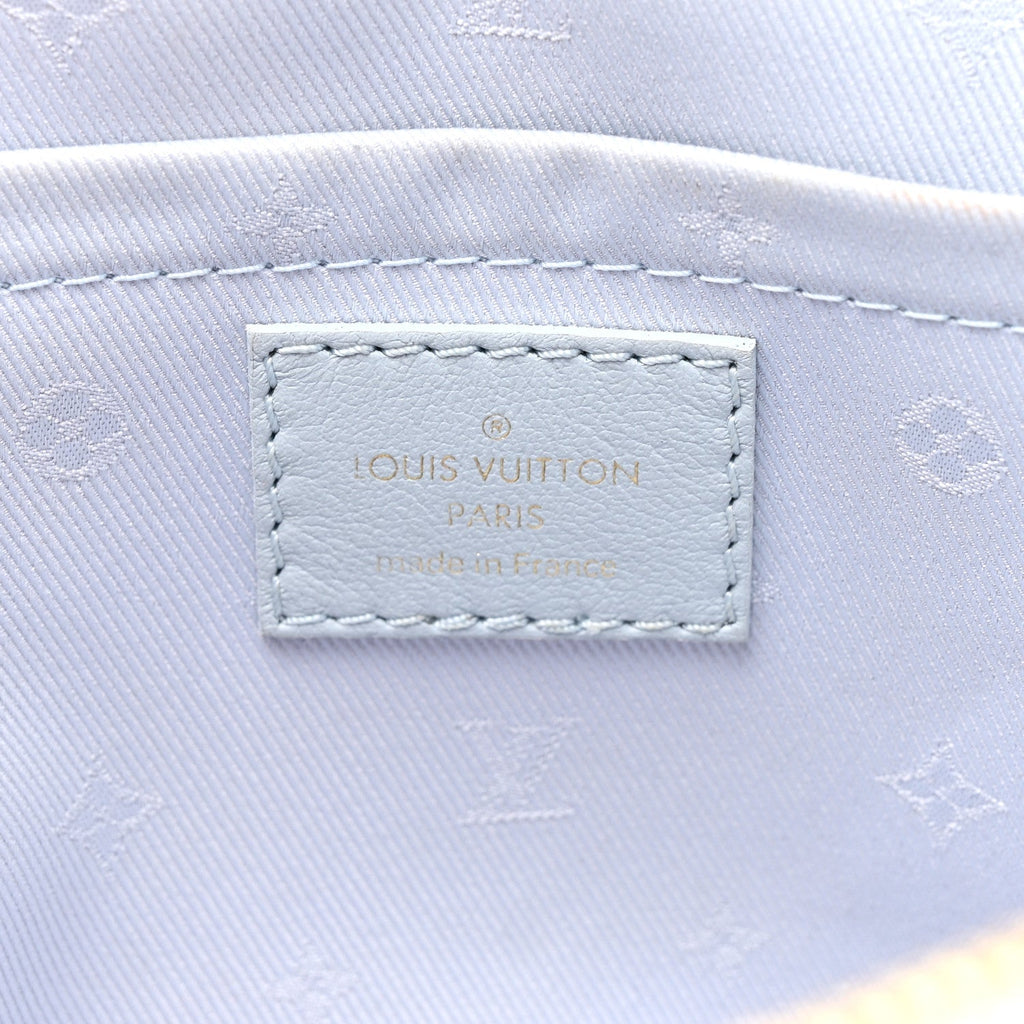 Calfskin Bubblegram Alma BB Ice Blue