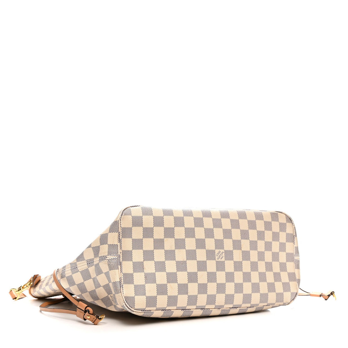 Damier Azur Braided Neverfull MM Orange