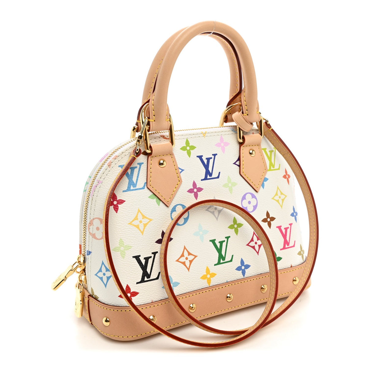 LV x TM Monogram Multicolor Alma BB White