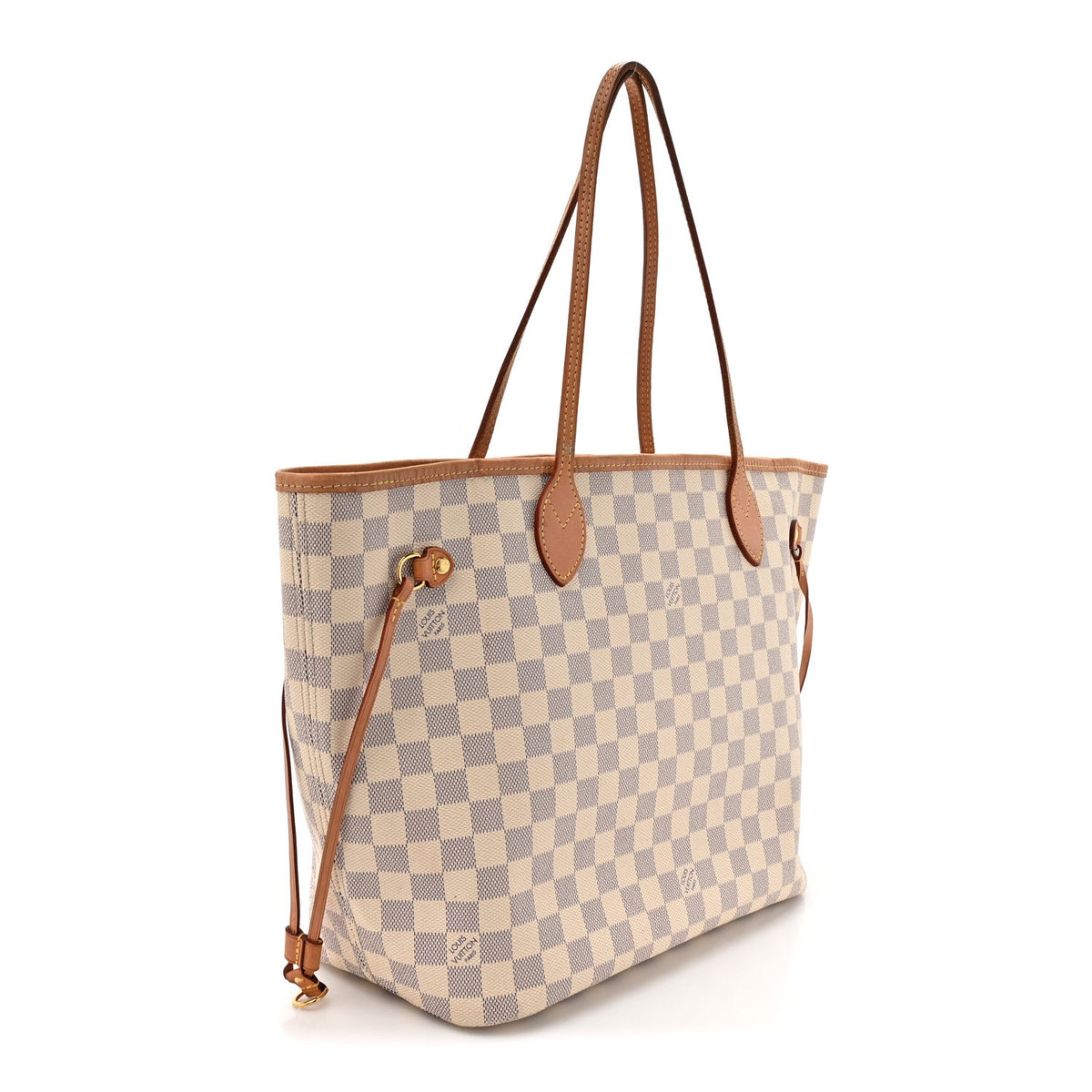Damier Azur Neo Neverfull MM Rose Ballerine