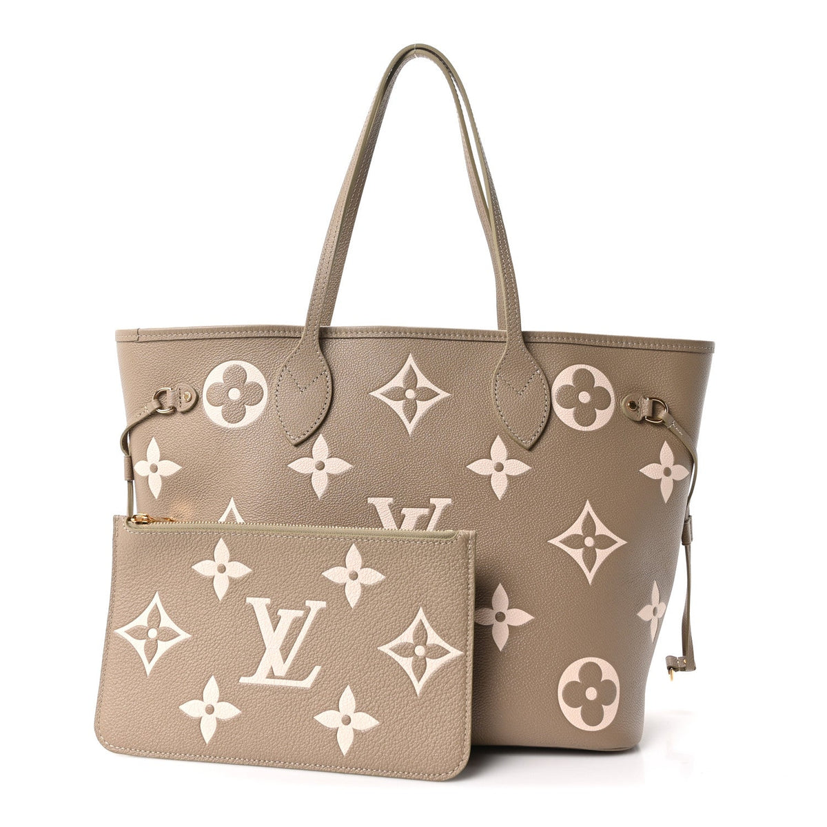 Empreinte Monogram Giant Neverfull MM Khaki Cream