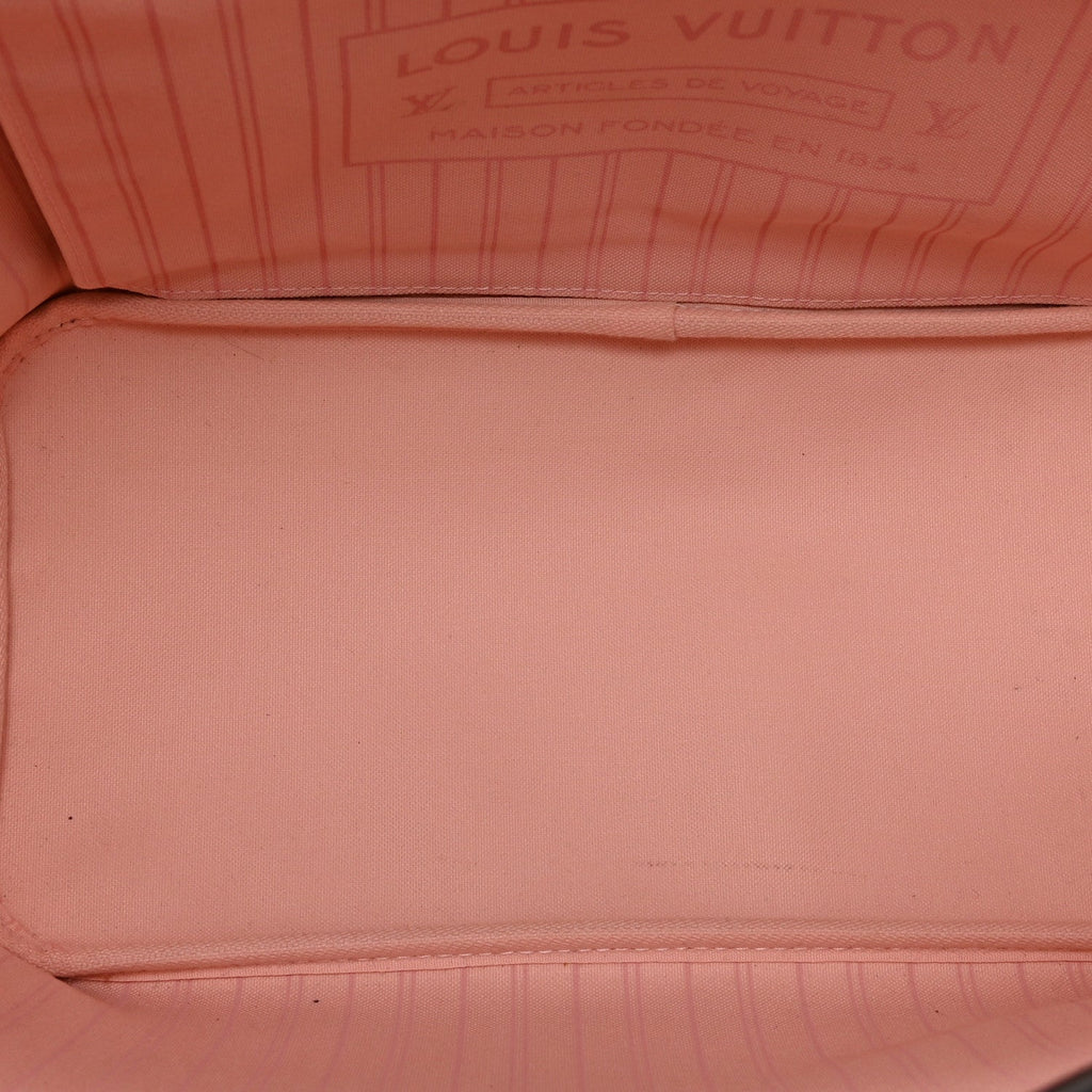 Damier Ebene Neo Neverfull MM Rose Ballerine