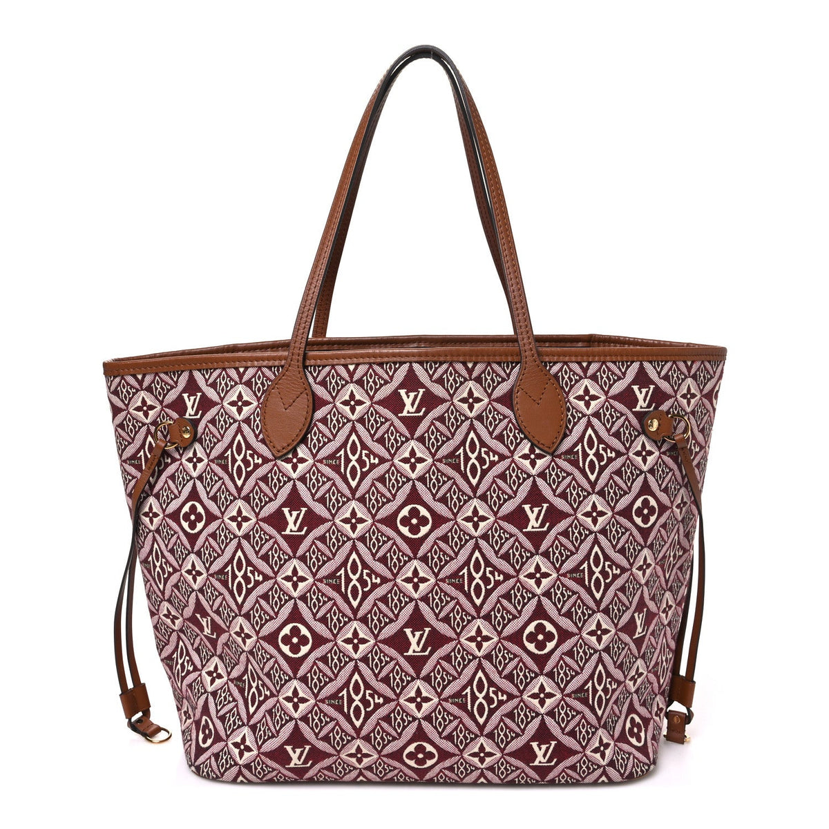 Jacquard Since 1854 Neverfull MM Bordeaux