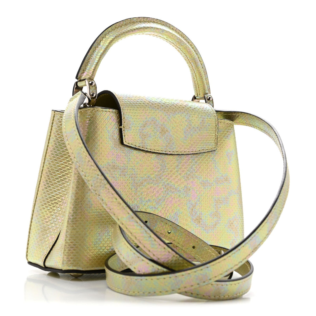 Iridescent Karung Capucines Mini Petrol