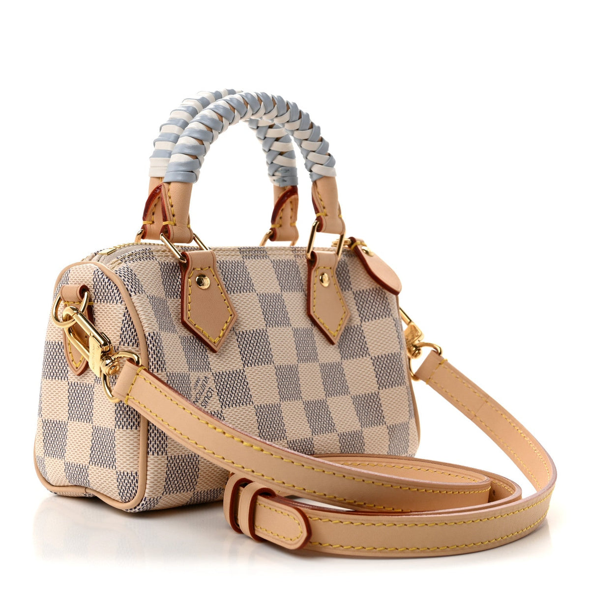 Damier Azur Braided Nano Speedy Olympus Blue White