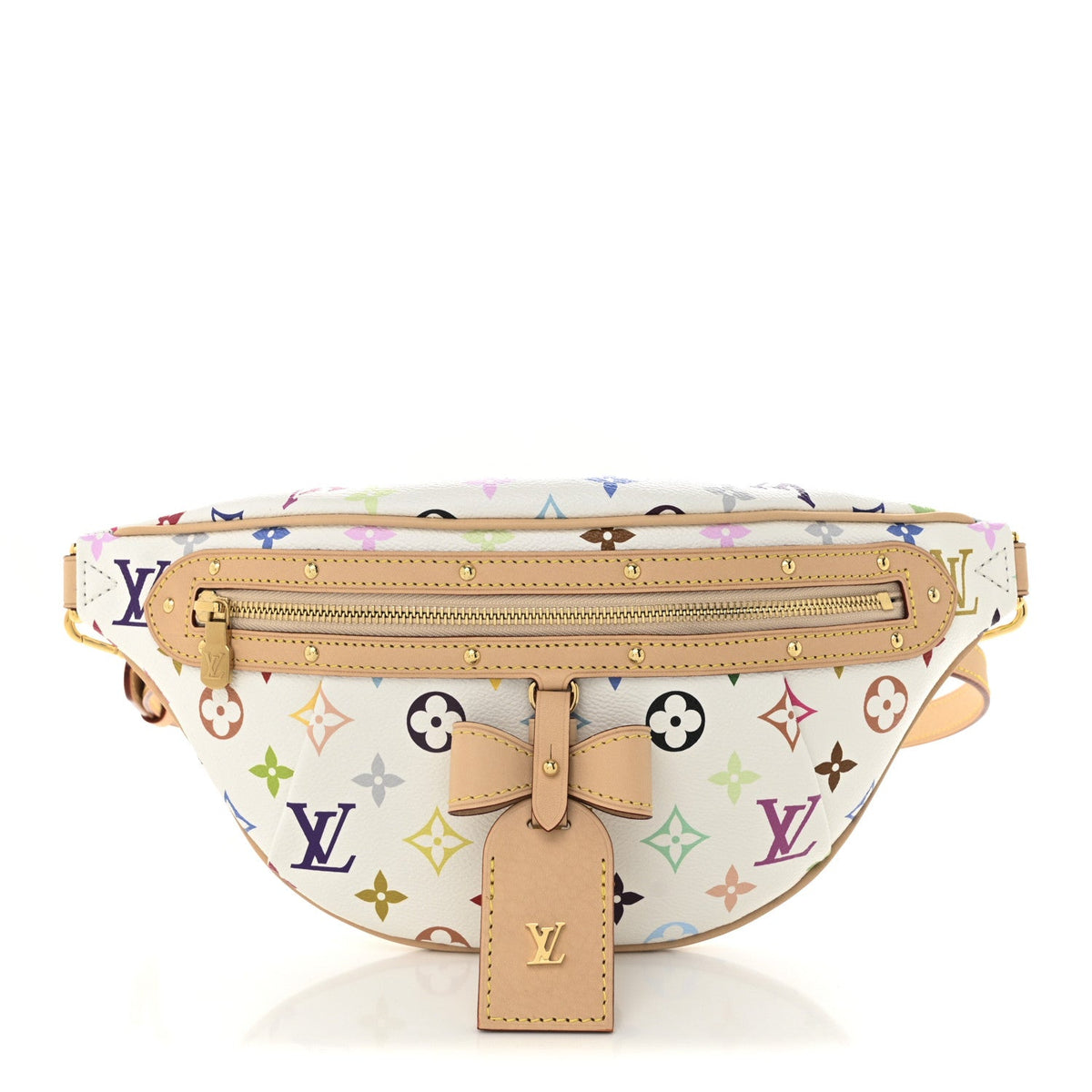 LV X TM Monogram Multicolor High Rise Bumbag White