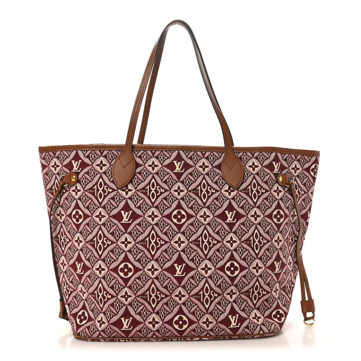 Jacquard Since 1854 Neverfull MM Bordeaux
