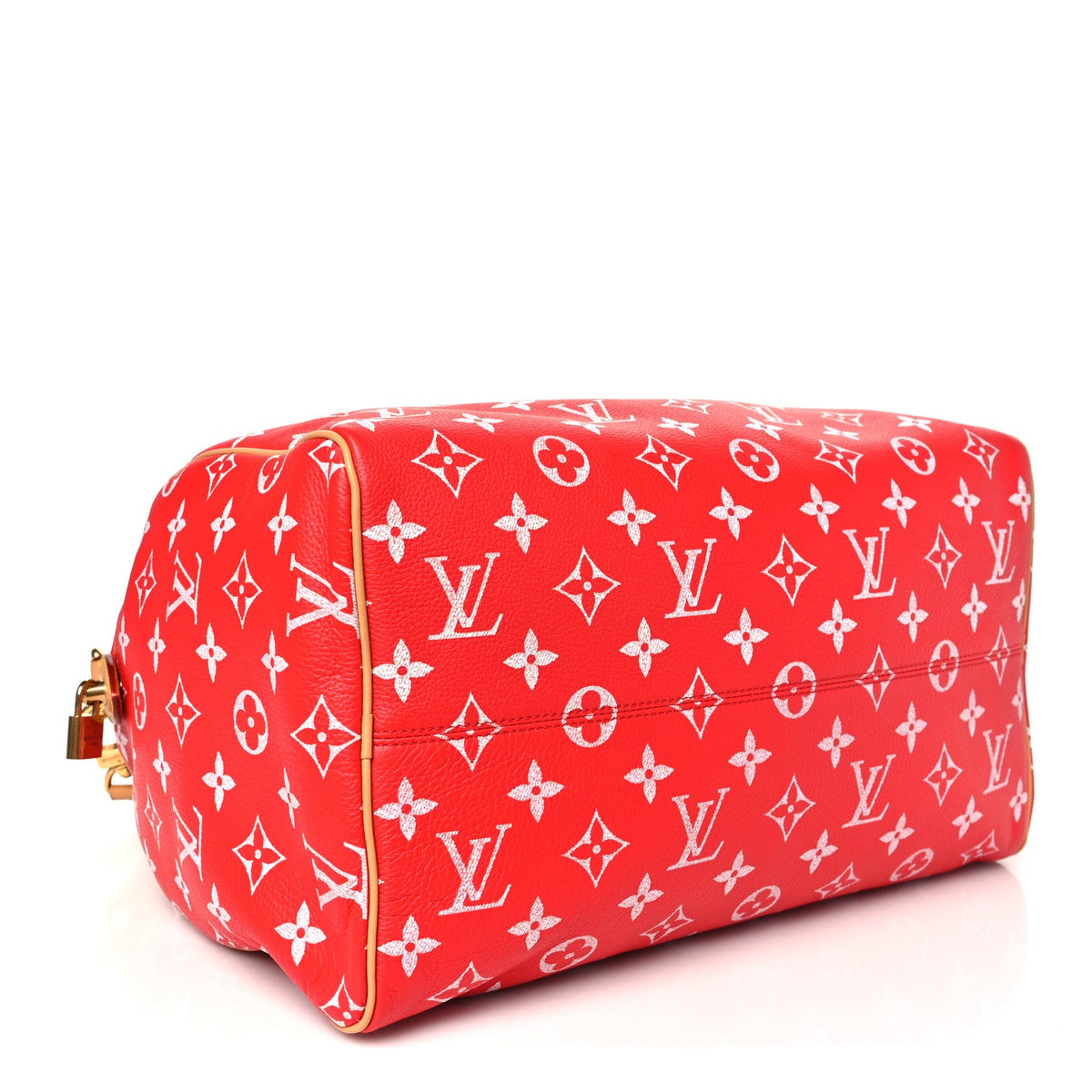 Calfskin Monogram Speedy P9 Bandouliere 40 Red