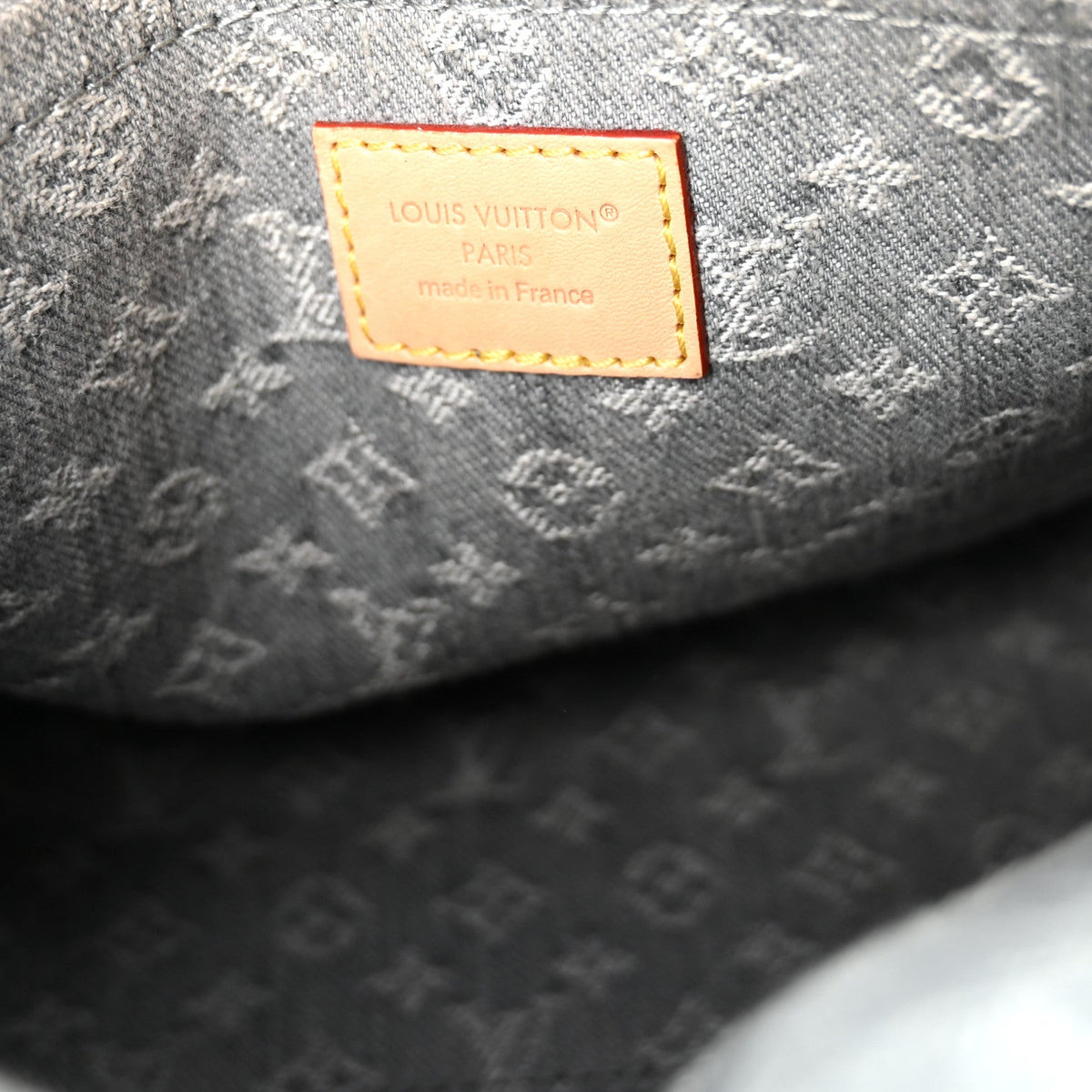 Monogram Denim Speedy Soft 30 Washed Gray