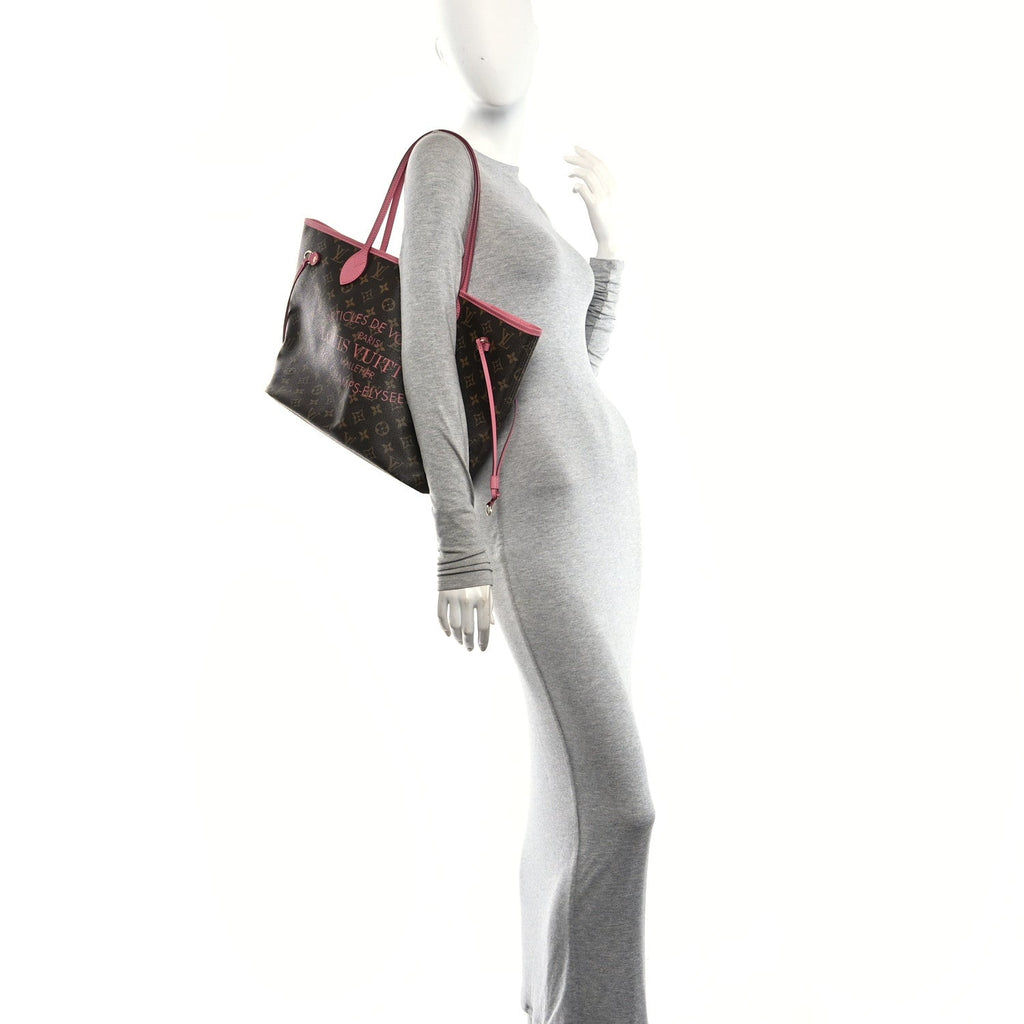 Monogram Articles de Voyage Ikat Neverfull MM Rose Velours