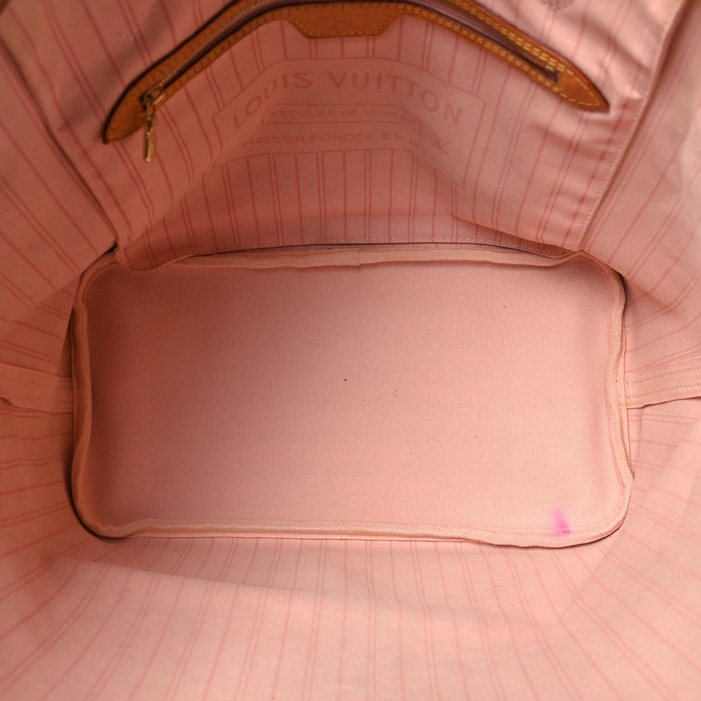 Damier Azur Neo Neverfull MM Rose Ballerine