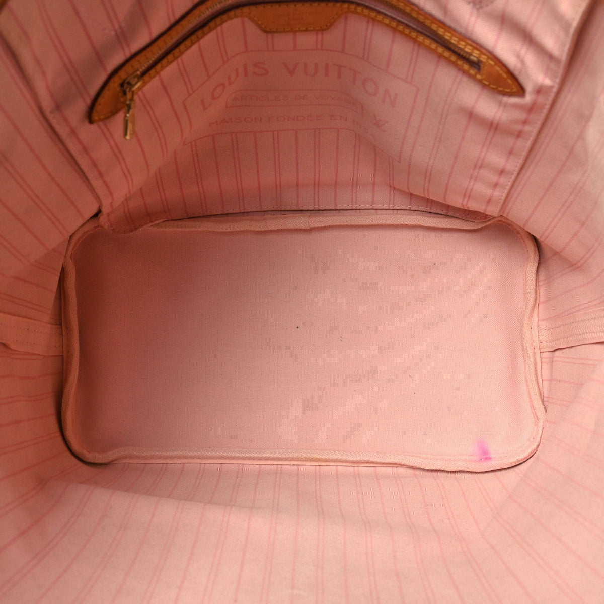 Damier Azur Neo Neverfull MM Rose Ballerine