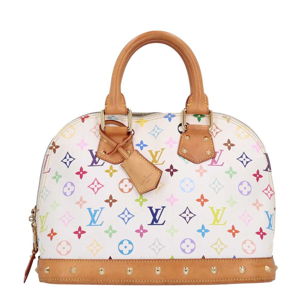 Monogram Multicolor Alma PM White