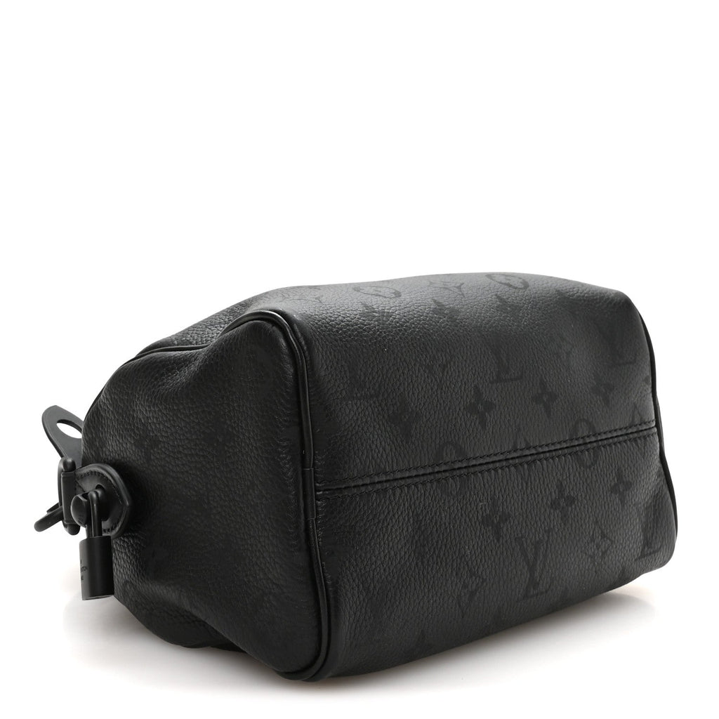 Calfskin Monogram Speedy P9 Bandouliere 20 Ultra Black