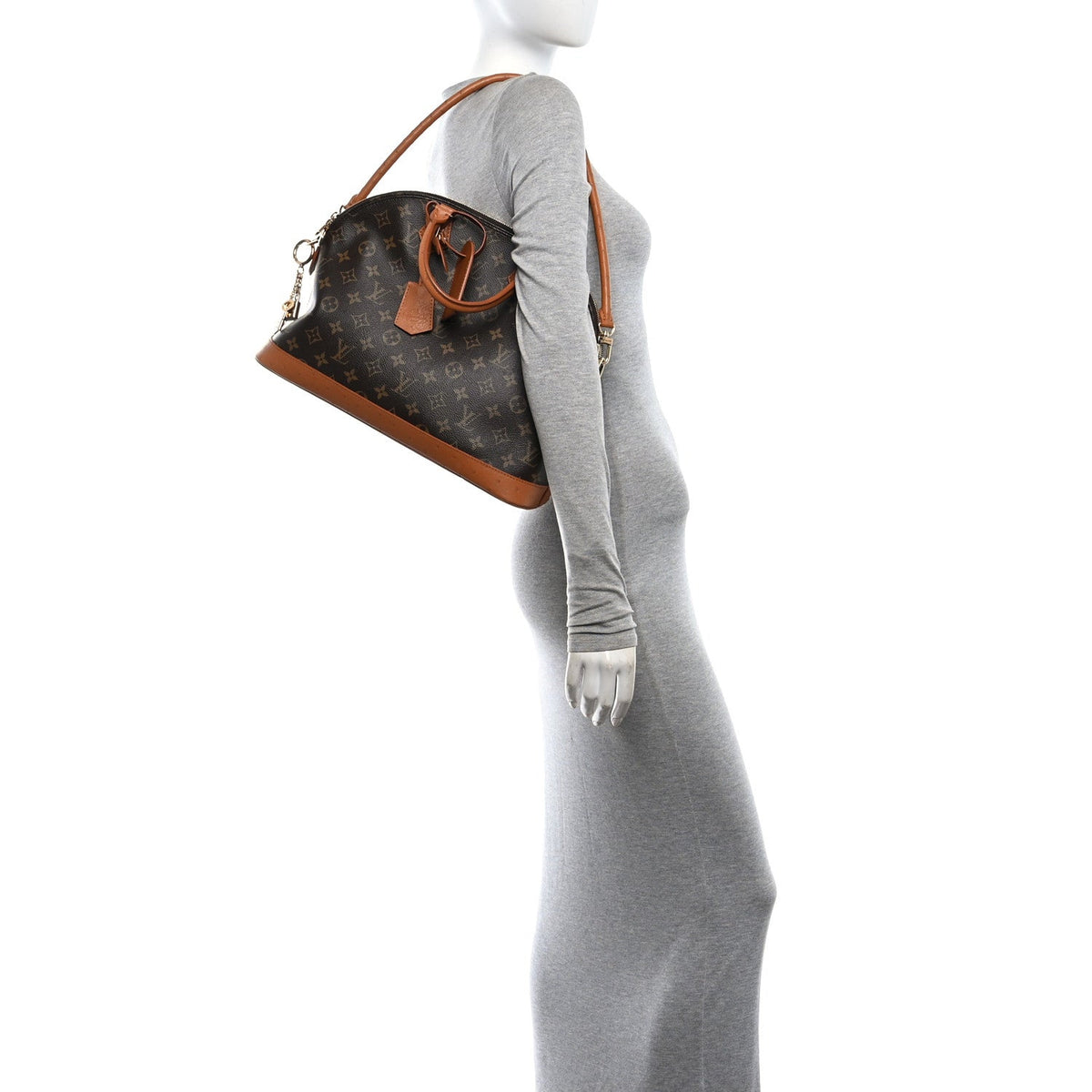Monogram Ostrich Alma Soft MM Celebration