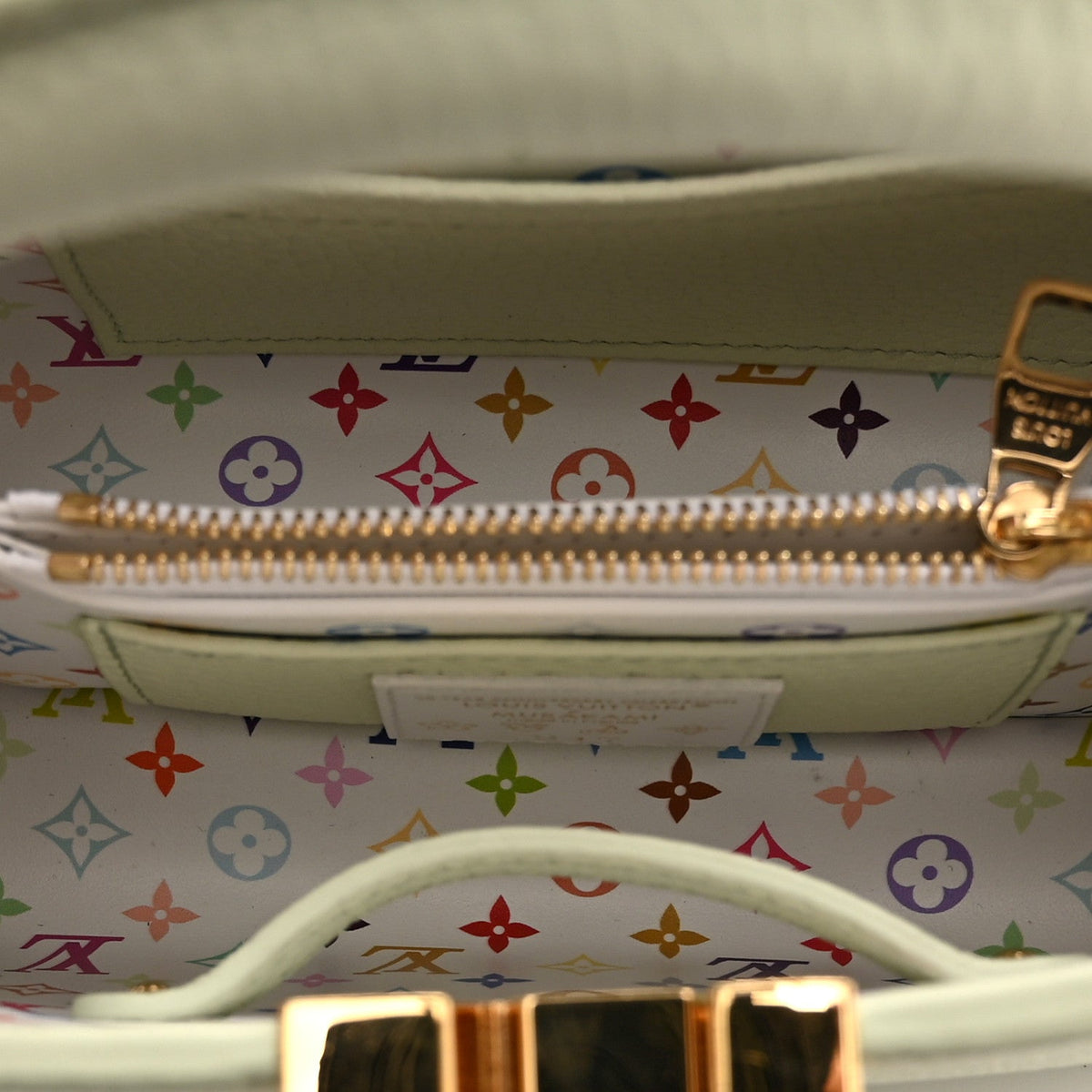 LV X TM Taurillon Mini Capucines Vert d’Eau Green