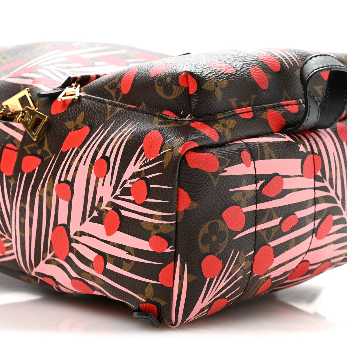 Monogram Jungle Dots Palm Springs Backpack PM Sugar Pink Poppy
