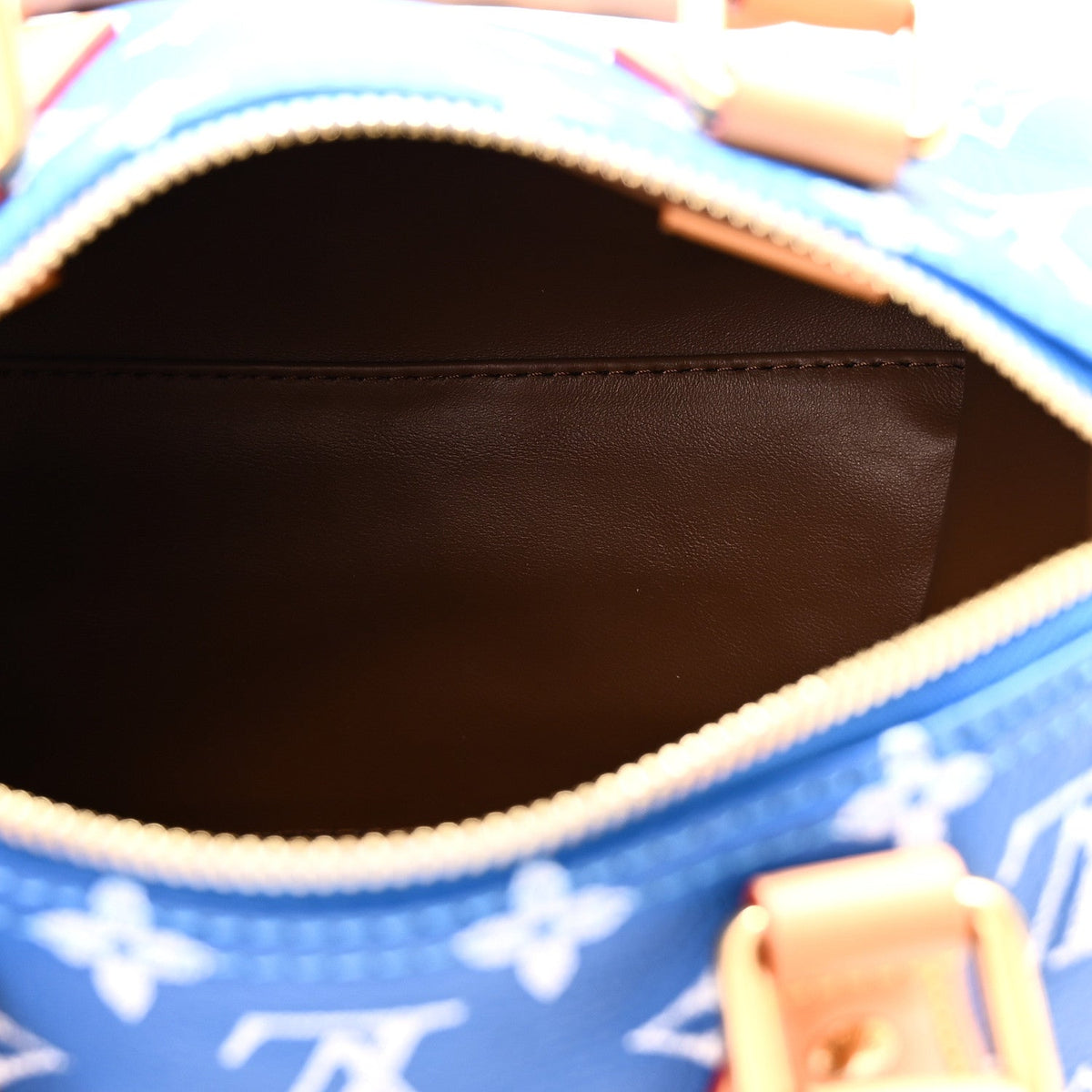 Calfskin Monogram Speedy P9 Bandouliere 20 Blue
