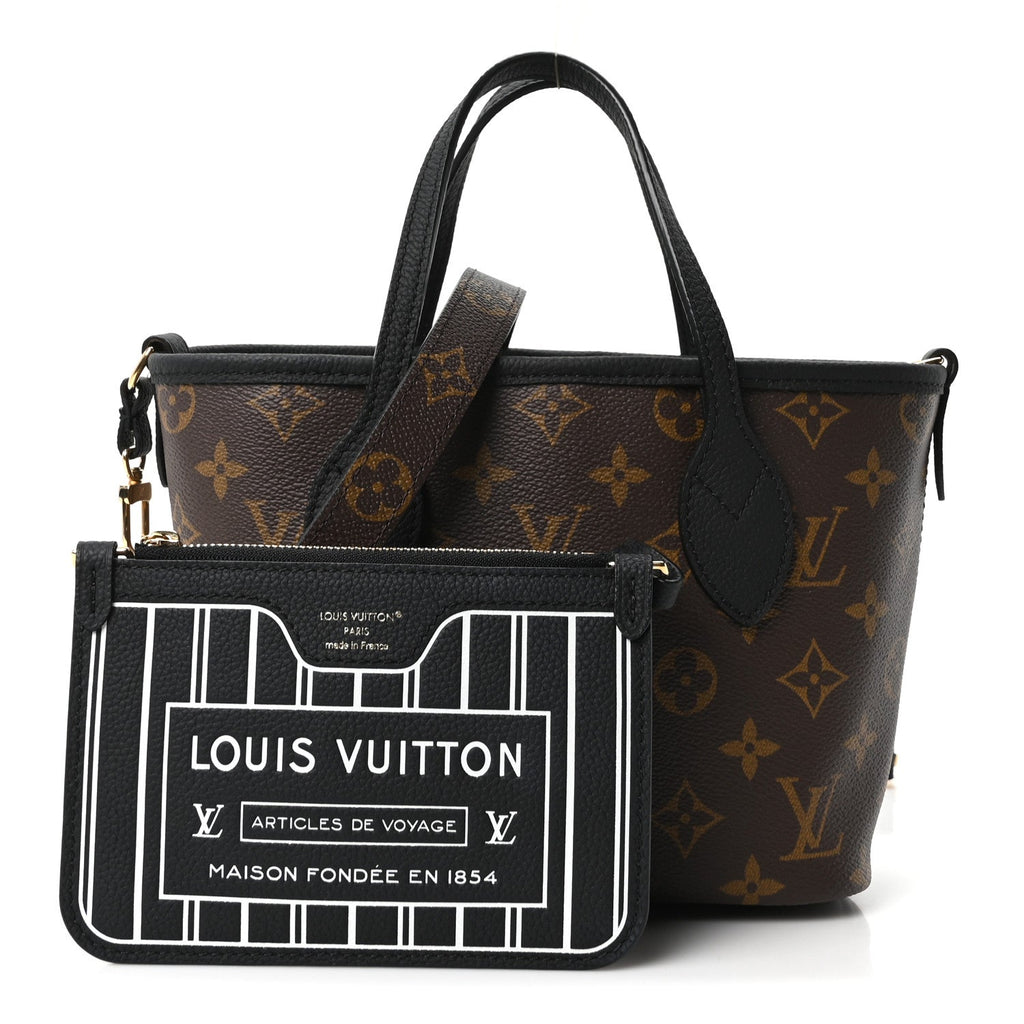 Monogram Neverfull Inside Out Bandouliere BB Black