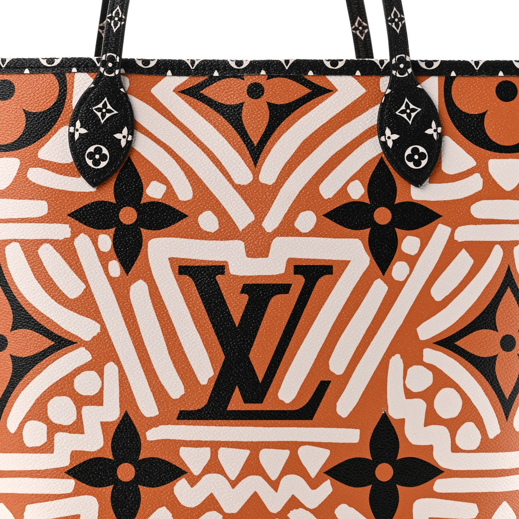 Monogram Giant Crafty Neverfull MM Creme Caramel