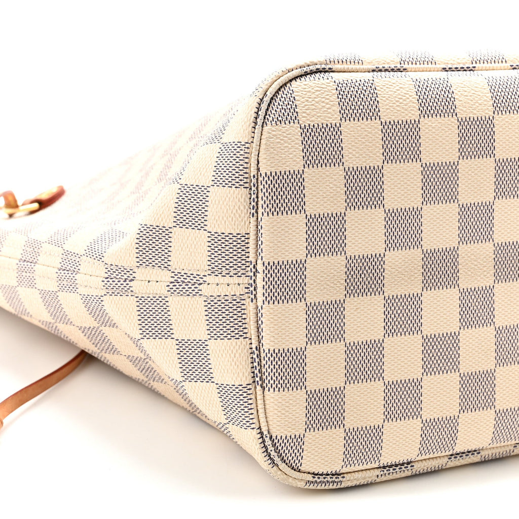 Damier Azur Neo Neverfull MM Rose Ballerine