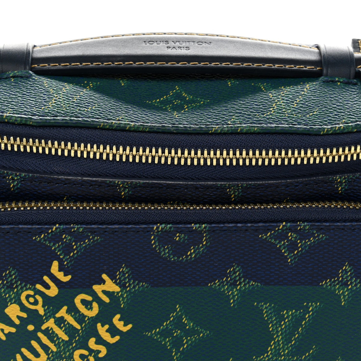 Monogram Heritage Rush Bumbag Blue Stripes