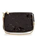 Vernis Monogram Mini Pochette Accessories Amarante