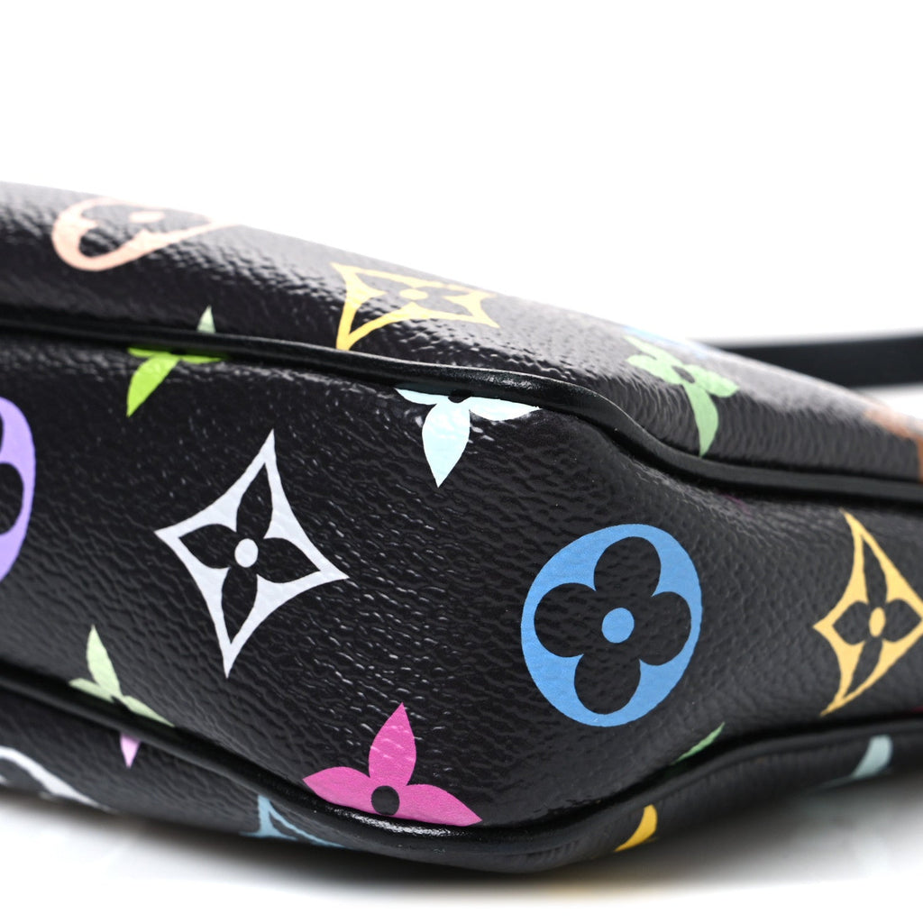 LV X TM Monogram Multicolor Pochette Accessories Black