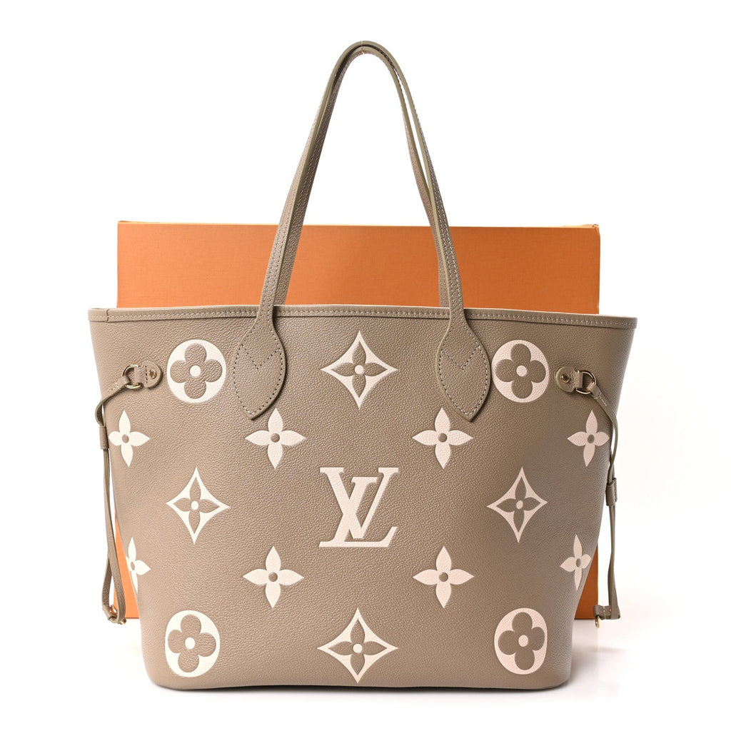 Empreinte Monogram Giant Neverfull MM Khaki Cream