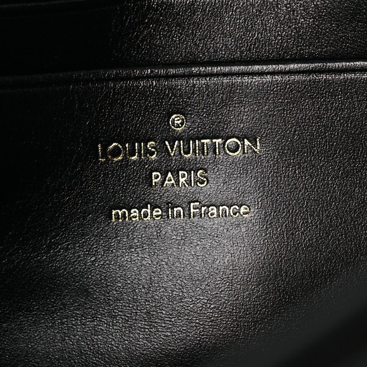 Calfskin LV Wallet On Chain Capucines Black