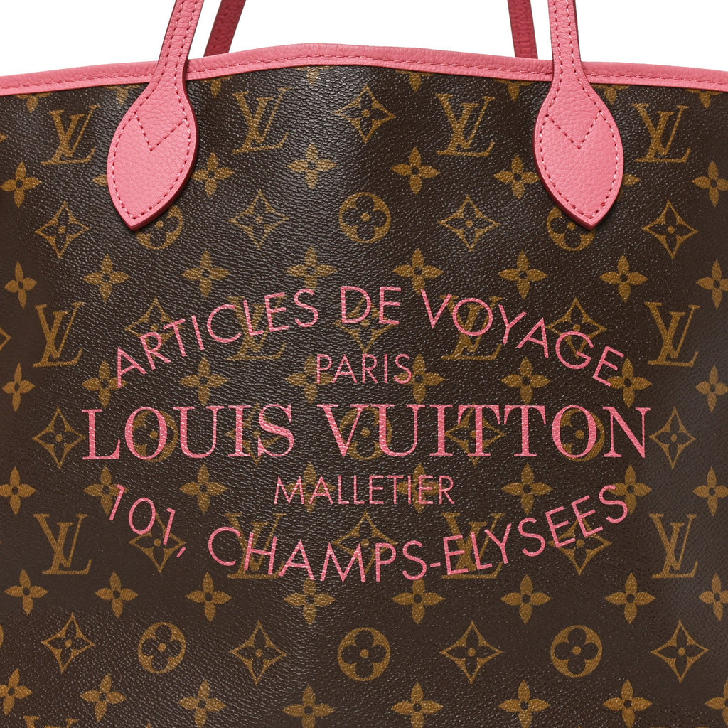 Monogram Articles de Voyage Ikat Neverfull MM Rose Velours