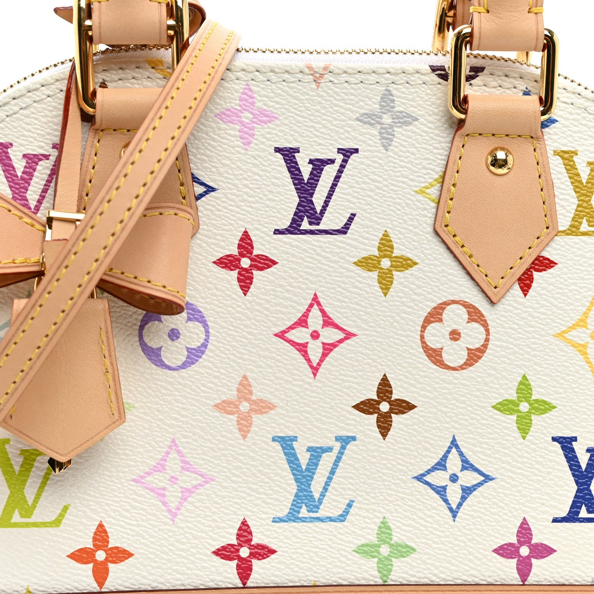 LV x TM Monogram Multicolor Alma BB White