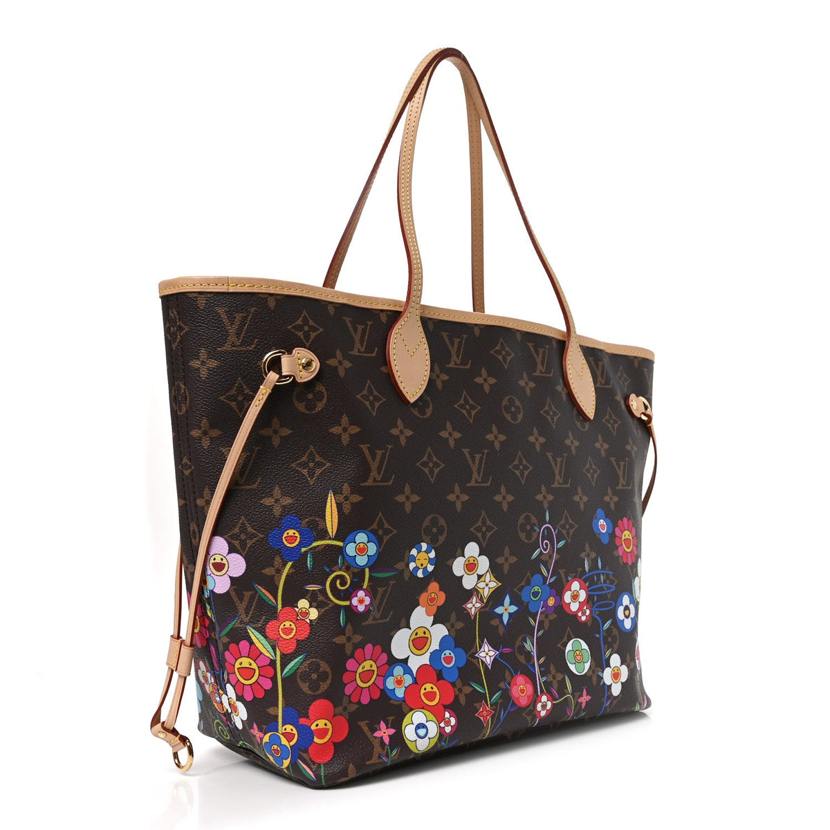 LV X TM Monogram Flowers Neverfull MM