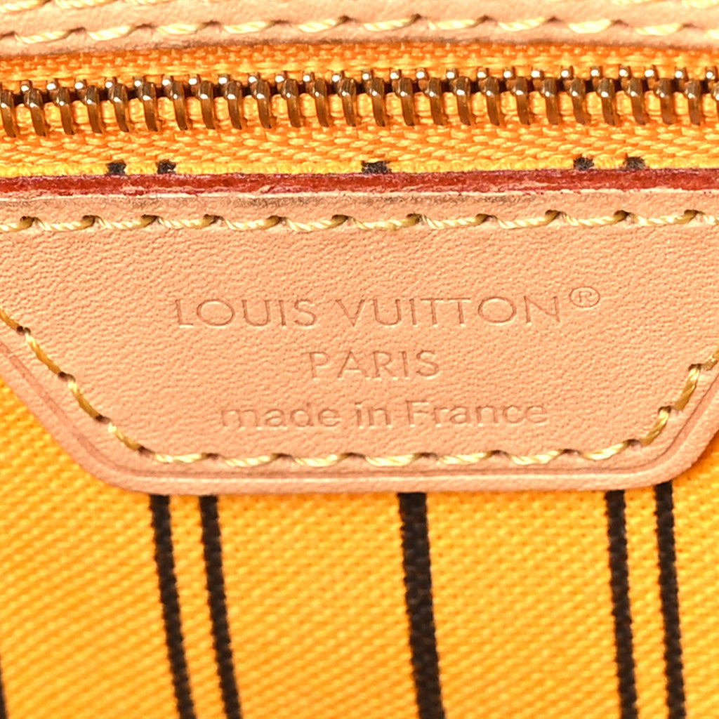 Monogram Inside Out Neverfull Bandouliere MM Jaune Safran