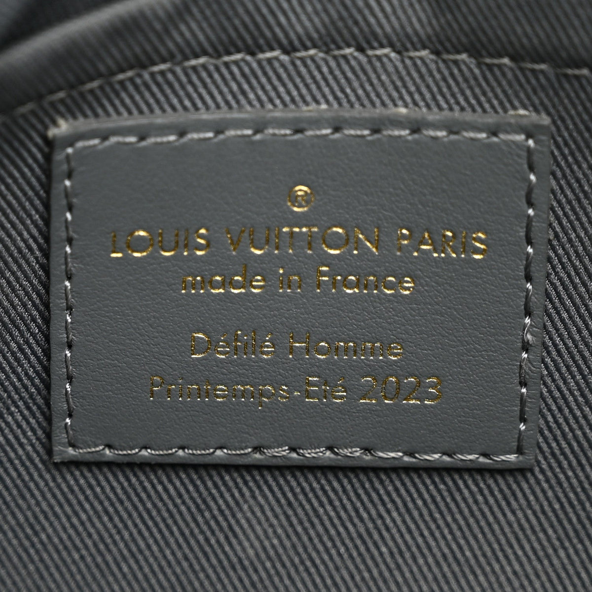 Calfskin Debossed Monogram Versailles City Keepall Dark Shadow Grey