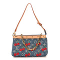 LV X TM Monogram Denim Cerises Pochette Accessories Blue