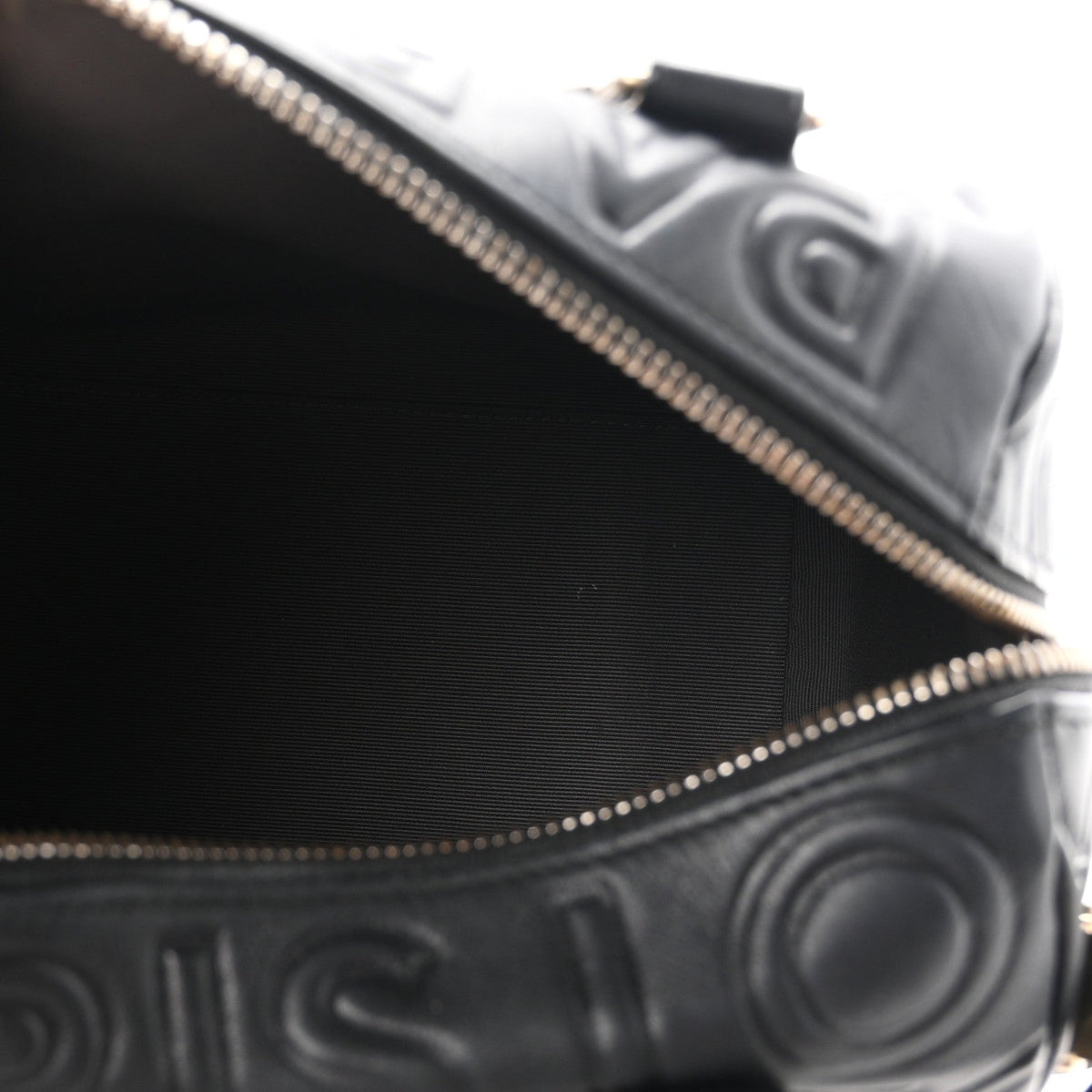 Calfskin Embossed Mini Cube Speedy Black