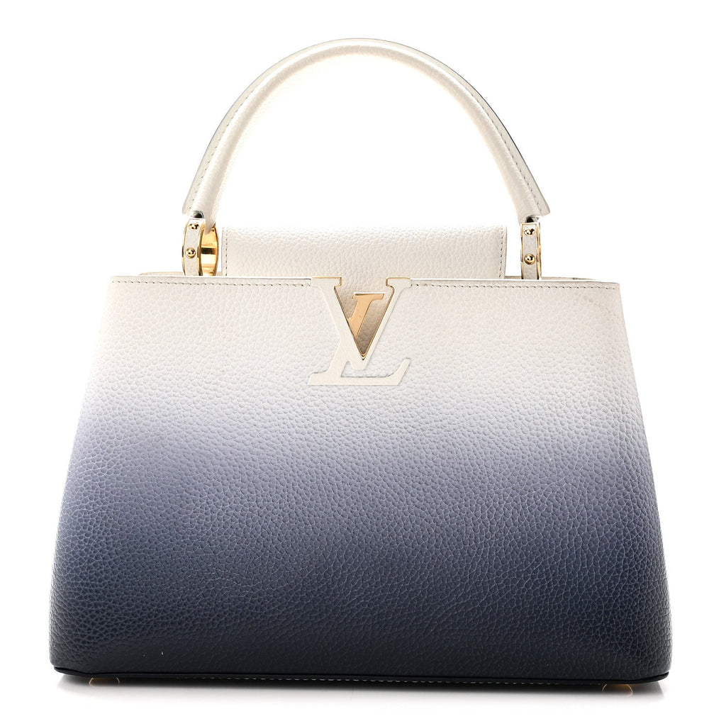 Taurillon Capucines PM Blue Marine